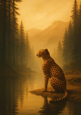 Cheetah by the Lake