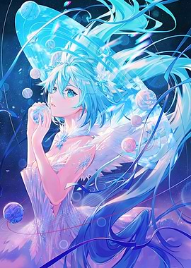 Girl with Celestial Elements