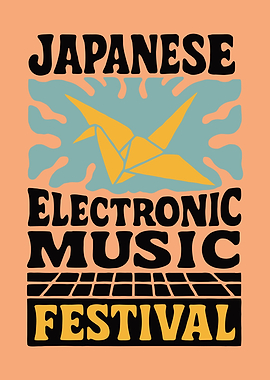 Japanese Electronic Music Festival Poster