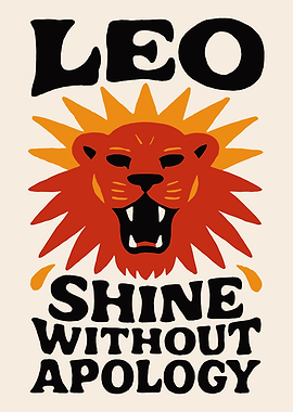 Leo Zodiac Sign Art Print