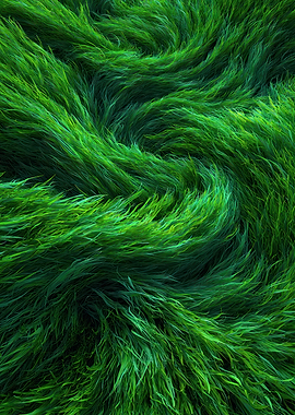Swirling Green Grass Texture
