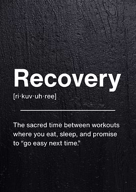 Recovery Funny Gym Definition