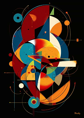 Orbital Alignment – Modern Geometric Abstract