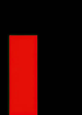 Red rectangle on black background
