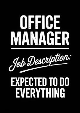 Office Manager Job Description Text Art