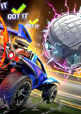 Rocket League Action Shot