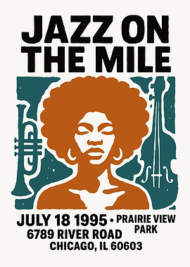 Jazz on the Mile Event Poster