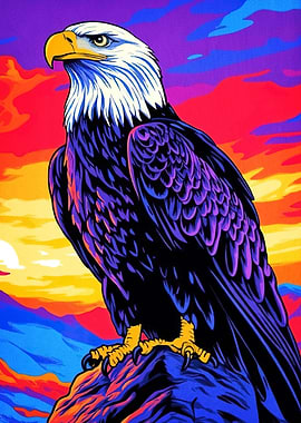 Bald Eagle Colorful