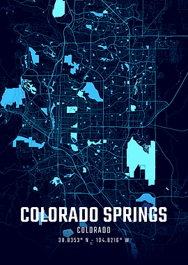 Colorado Springs Midnight City Map