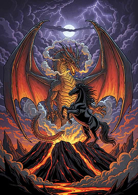 Dragon and Horse Volcano