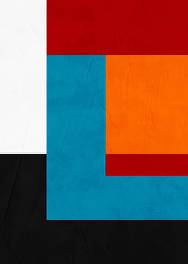 Abstract Color Block Composition