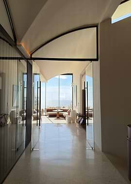 Modern Interior with Ocean View