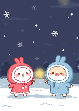 Winter Bunnies Sparklers