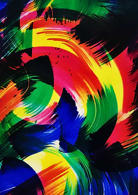 Flow Abstract Light Wave Fine Art