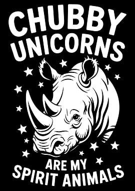 Chubby Unicorns Spirit Animal Rhino