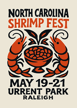North Carolina Shrimp Fest Poster