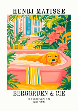 Henri Matisse Dog Bath Art Print