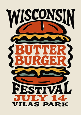 Wisconsin Butter Burger Festival Poster
