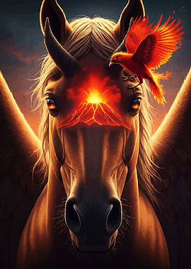 Fiery Pegasus Phoenix