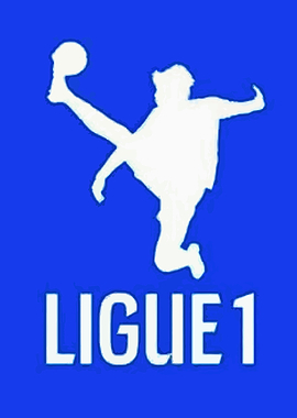 Ligue 1 Soccer Player Silhouette