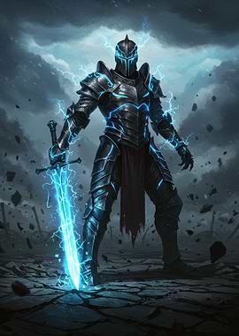 Electric Knight with Sword