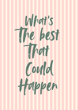 Inspirational Quote on Striped Background