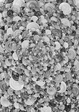 SKY — Black and White Spirals