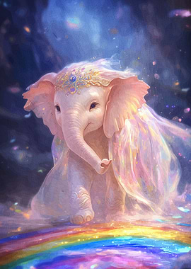 Magical Elephant Rainbow