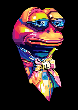Colorful Pepe the Frog