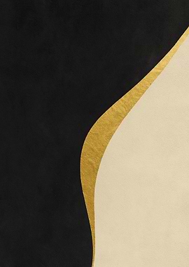 Abstract Black, Gold, and Beige Design