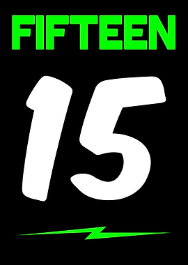 Fifteen Number Graphic