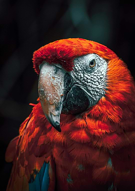Scarlet Macaw Portrait