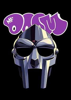 MF DOOM Mask Illustration