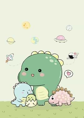 Dinosaur Family Space