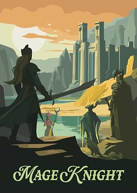 Mage Knight Board Game Inspired Illustration