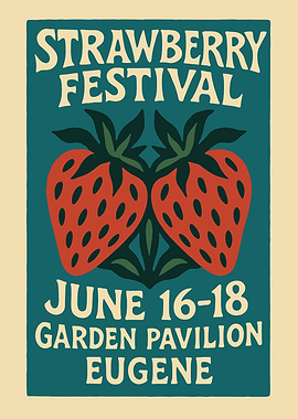 Strawberry Festival Poster