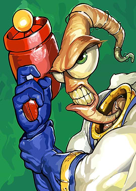 Earthworm Jim with Blaster