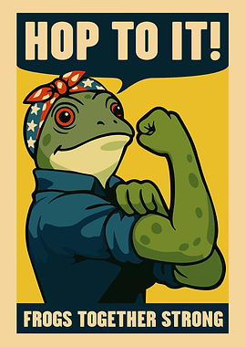 Portland Frog - Frogs Together Strong - HOP TO IT!