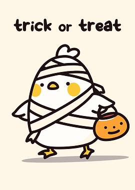 Cute Mummy Chick Trick or Treat