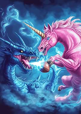 Dragon versus Unicorn Football