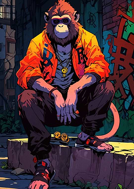 Urban Monkey with Style