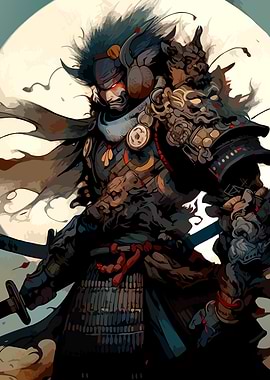 Samurai Warrior with Intricate Armor