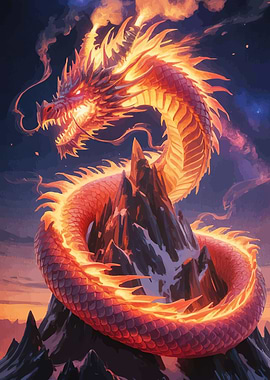 Fiery Dragon Mountain Peak