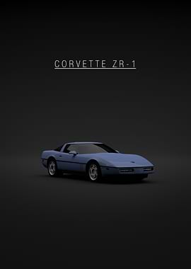 Corvette ZR-1 on Dark Background