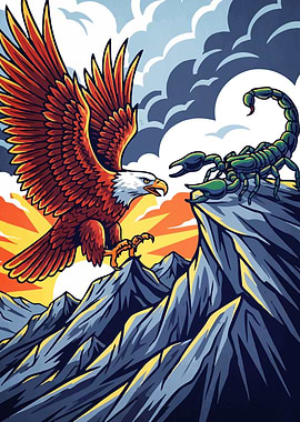 Eagle versus Scorpion Mountain Peaks