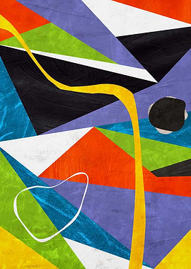 Colorful Abstract Geometric Shapes Art