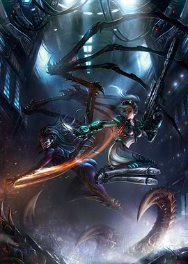 StarCraft: Queen vs. Ghost Showdown