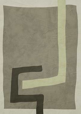 Abstract Geometric Art in Earth Tones