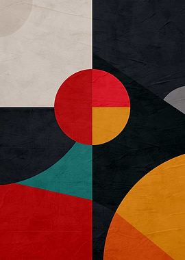 Abstract Geometric Shapes Art