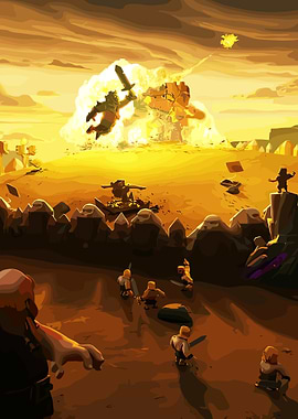 Clash of Clans Battle Scene